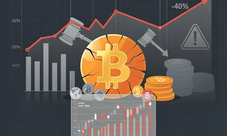 Bitcoin’s 40% Plunge Exposes Structural Weakness in Cryptocurrency Market Demand