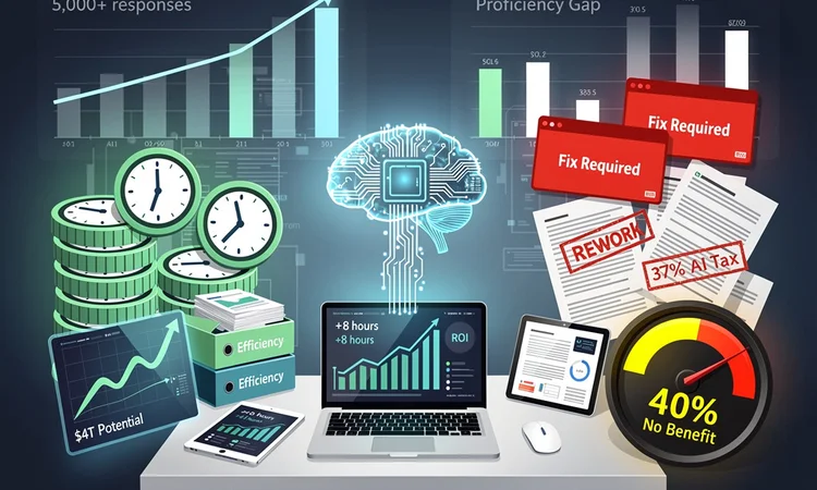 AI’s Productivity Chasm: Execs Claim Days Saved, Workers See ‘Tax’ on Time