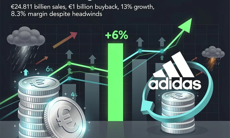 Adidas’s Record Revenue Sprint: €1 Billion Buyback Fuels 6% Share Surge