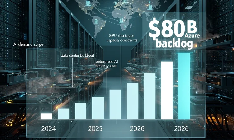 Microsoft’s $80 Billion Cloud Computing Backlog Signals Unprecedented AI Infrastructure Strain