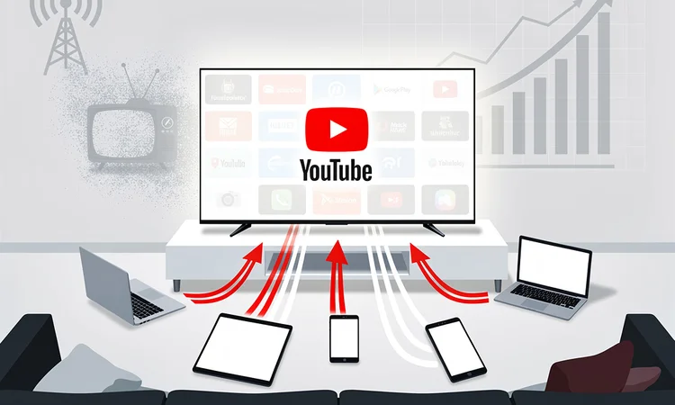 YouTube’s Aggressive Push Into Living Rooms Signals New Era of Television Dominance