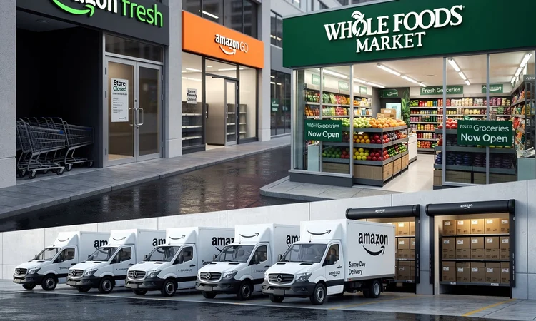 Amazon Shuts Fresh and Go Stores, Bets Big on Whole Foods Surge