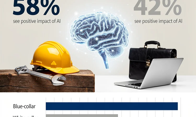 Blue-Collar Workers Embrace AI Revolution While White-Collar Professionals Voice Growing Concerns